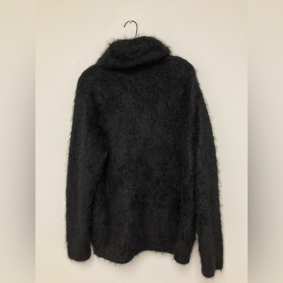 R13 Shawled Cashmere Distressed Edge Cardigan - Black. $1995 - Picture 12 of 16